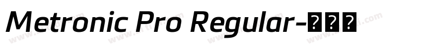 Metronic Pro Regular字体转换